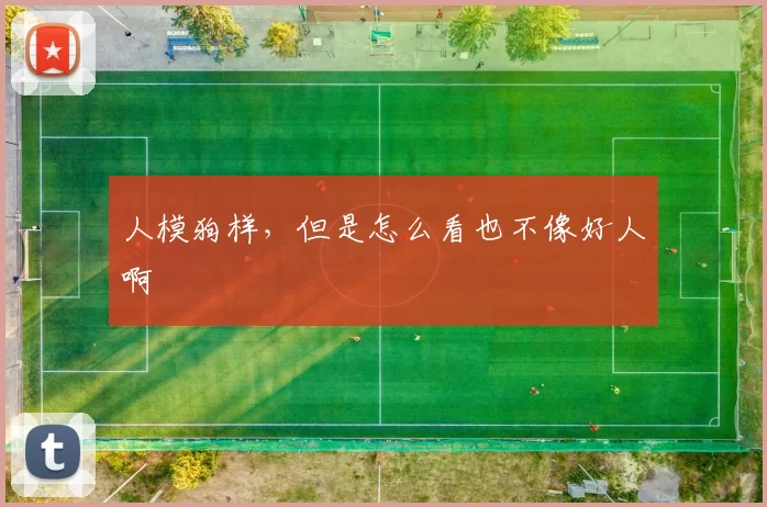 人模狗样，但是怎么看也不像好人啊